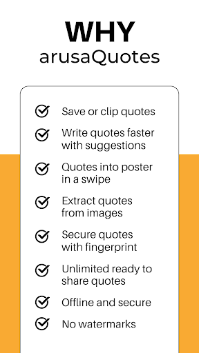 Android application Save, Write, and Create Quotes screenshort