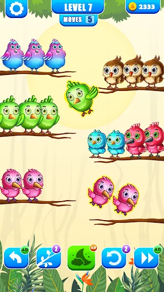 Color Bird Sort - Puzzle Games - Screenshot 2