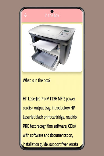 Hp M1136 laser printer Guide