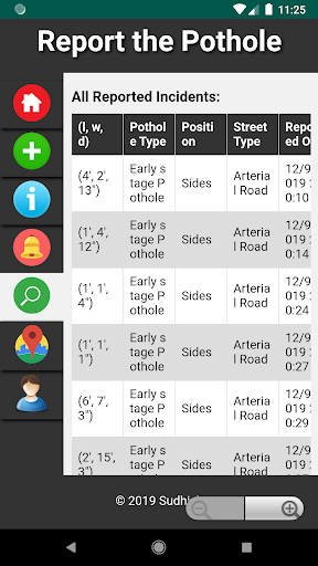 Road Pothole Reporter Screen 2