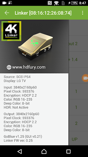 Android application 4K Linker Total Control screenshort