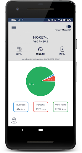 Android application MooveTrips - Trip Registration screenshort