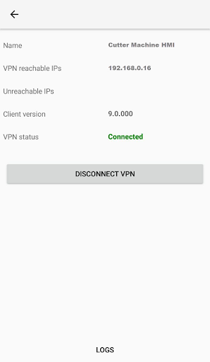 UBIQUITY VPN Screen 3