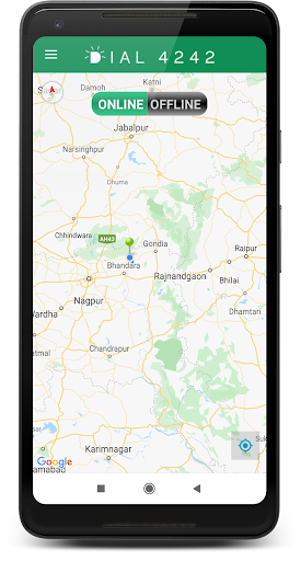 Dial4242 ERP - Driver App Screen 2