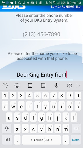 DKS Caller ID Screen 2