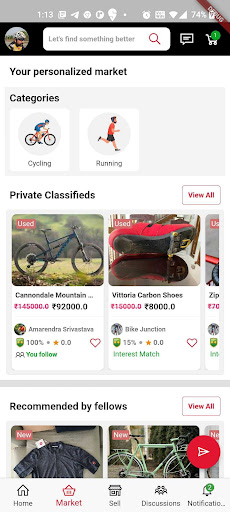 Android application Findbetter screenshort