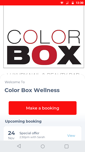 Android application Color Box Wellness screenshort