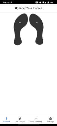 Android application Gait Analysis Plus screenshort
