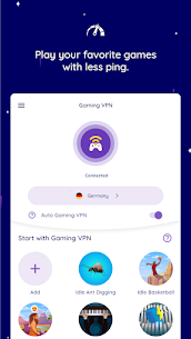 VPN Gaming: Untuk Game Online MOD APK (VIP Tidak Terkunci) 5