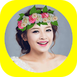Wedding Flower Crown Hairstyle icon