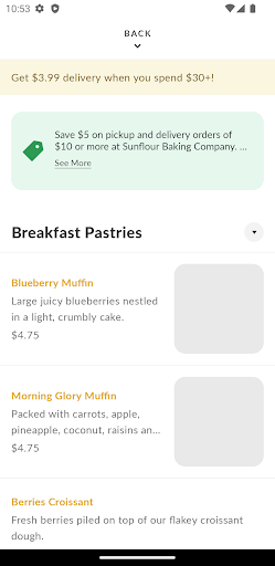 Sunflour Baking Company Screen 3