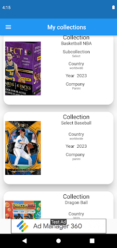 Android application Change collections and sticker screenshort