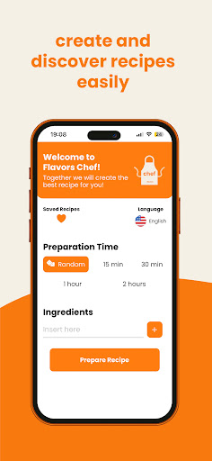 Android application Flavors Chef screenshort
