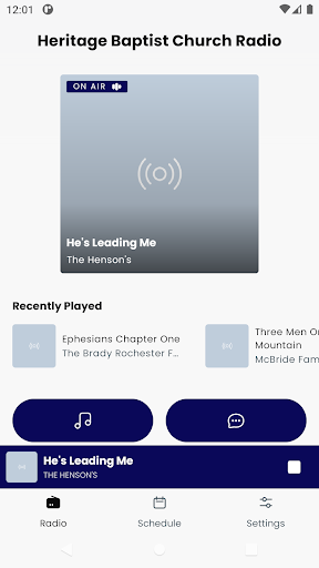Android application Heritage Baptist Church Radio screenshort