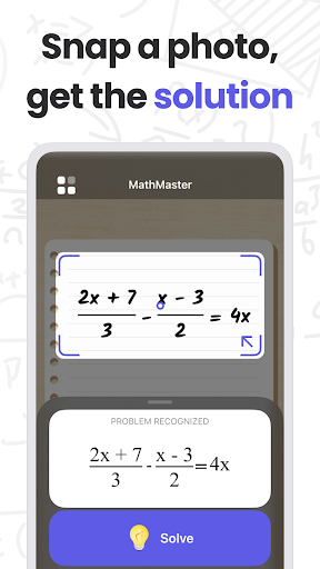 Android application MathMaster: Math Solver & Help screenshort