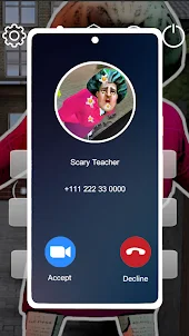 Scary Granny Teacher fake call