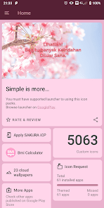 Screenshot 1 SAKURA Adaptive icon packs android