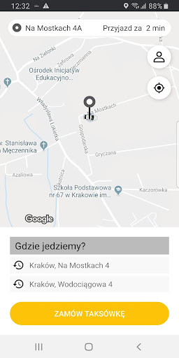 Android application Megataxi screenshort