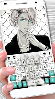screenshot of Cool Anime Boy Keyboard Theme