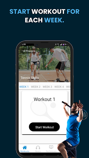 Screenshot of Tennis Training