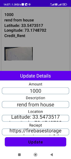 EMF - Expense Manager Finance Screen 3