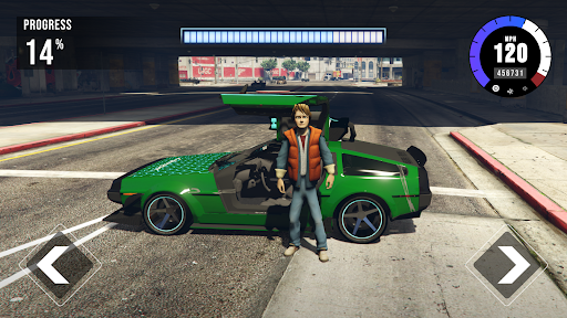 Delorean Simulator Future Race