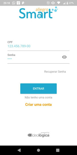 Android application Smart DryClean Ipiranga screenshort