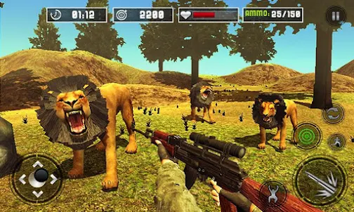 Animals Jungle Lion Shooting