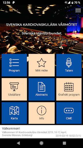 Android application Vårmötet screenshort