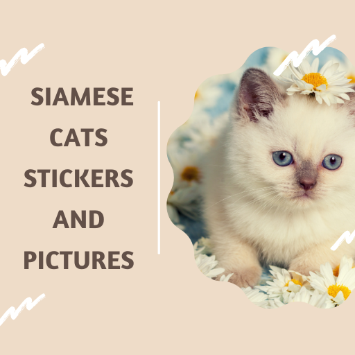 Siamese Cats Stickers logo