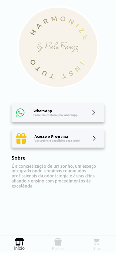 Android application Clube Harmonize screenshort