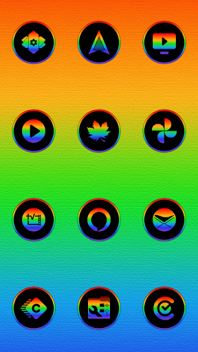 Screenshot of Rainbow Icon Pack