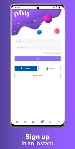Quikly Marketplace Screen 2