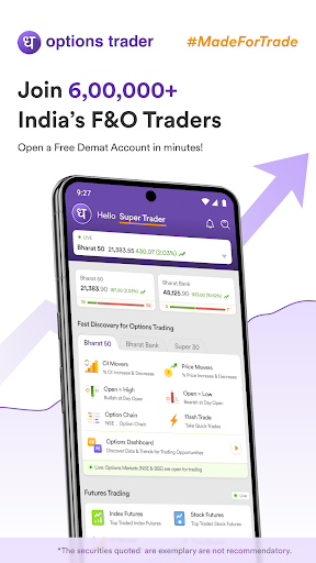Android application Options Trader by Dhan screenshort
