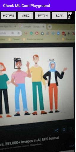 Android application Ml Cam Playground screenshort