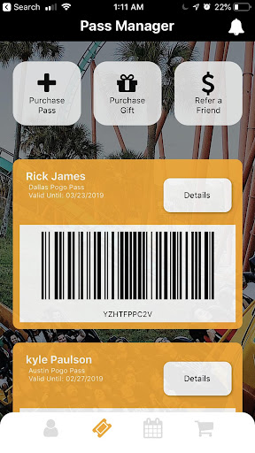 Android application Pogo Pass screenshort