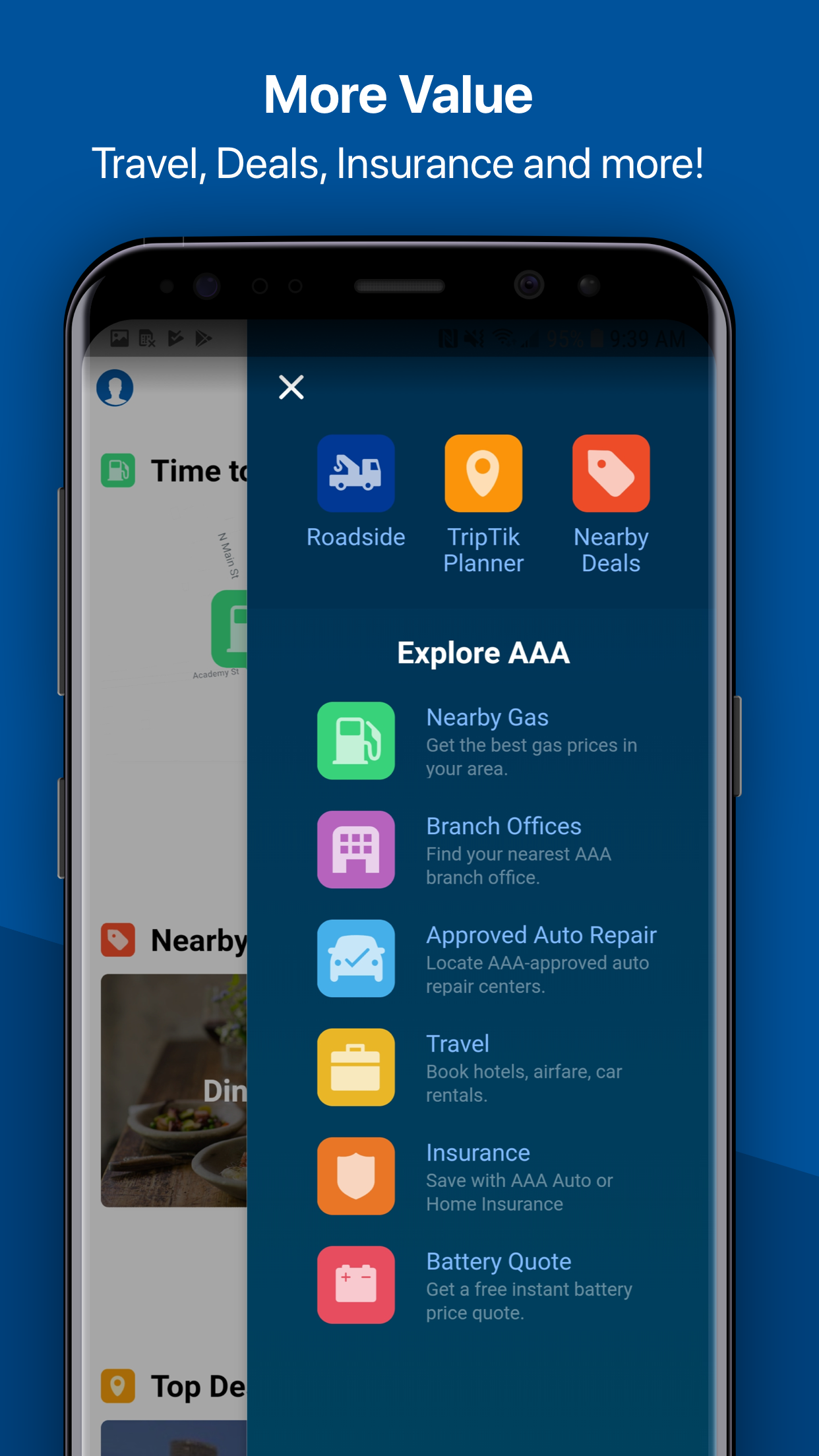 Android application AAA Mobile screenshort
