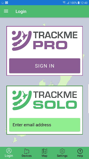 Android application TrackMe Pro screenshort
