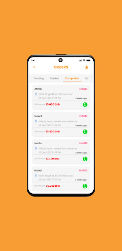 Hungerline Delivery Partner Screen 3