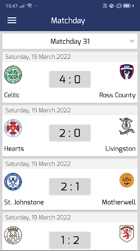 Football Scottish Premiership