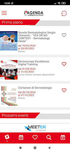 Android application Agenda del dermatologo screenshort