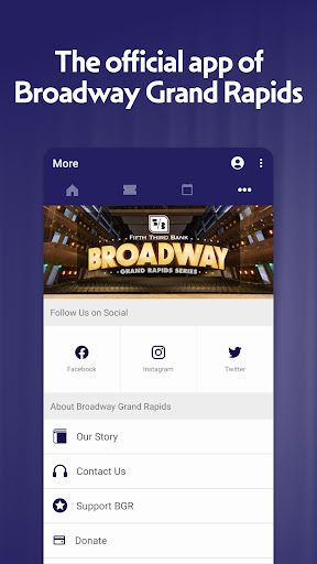 Android application Broadway Grand Rapids screenshort