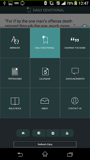 New Creation Church — App Screen 2