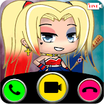Cover Image of Скачать video call and chat simulator for gacha's harley 1.1 APK