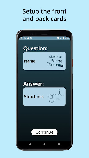 Android application Amino Acid Flashcards screenshort