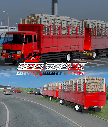 Android application Mod Truck Gayor Muat Kayu screenshort