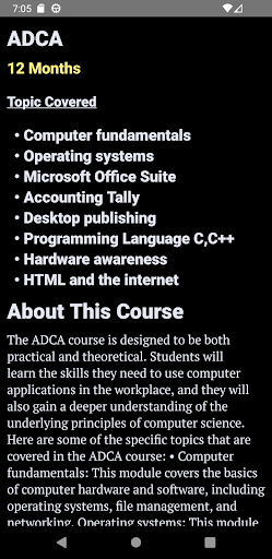 Microweb Academy Screen 2