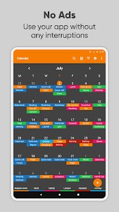 لقطة شاشة بسيطة لتطبيق Calendar Pro