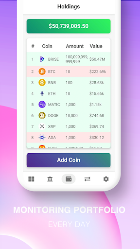 Screenshot of Centcex Portfolio Tracker