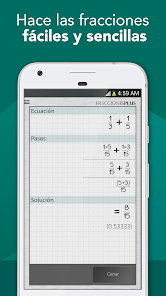 Screenshot 2 Fracciones Calculadora Plus android